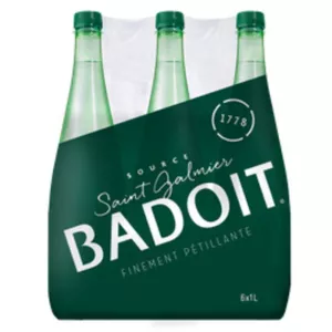 Eau minérale gazeuse 6x1L - BADOIT