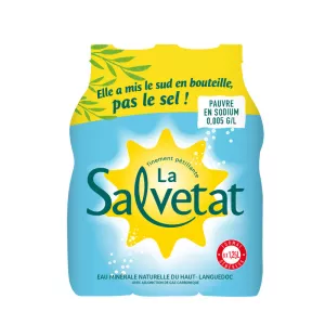 Eau minérale gazeuse 6x125cl - LA SALVETAT