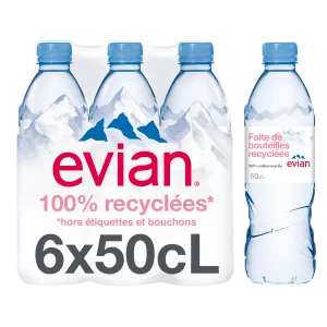 Eau minérale naturelle 6x50cl - EVIAN