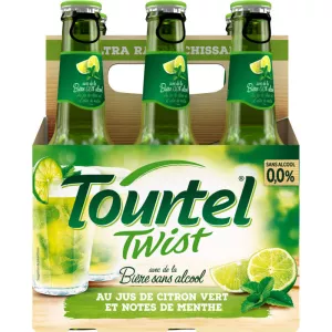 Bière au Jus de Lime Sans Alcool 6x27,5cl - TOURTEL