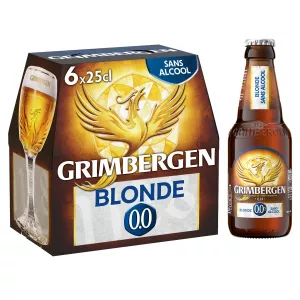 Bière Blonde Sans Alcool,6x25cl - GRIMBERGEN