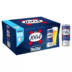 20x33cl Can 1664