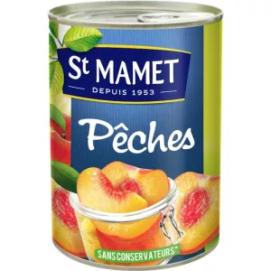 Pêches au sirop en moitiés 245 g - ST MAMET