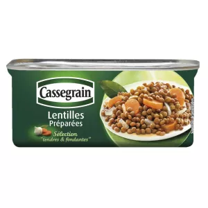 Zachte en zachte bereide linzen; 130g -  CASSEGRAIN