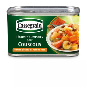 Légumes compotés pour Couscous 1/2 375g - CASSEGRAIN