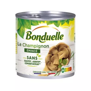 Champignons Emincés Sans Sulfite et Sans Additif; 230g -  BONDUELLE