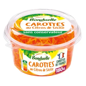 Carottes Râpées Citron De Sicile 180g - Bonduelle
