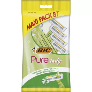 Rasoirs Jetables Femme Pure Lady À L'Aloe x8 - BIC