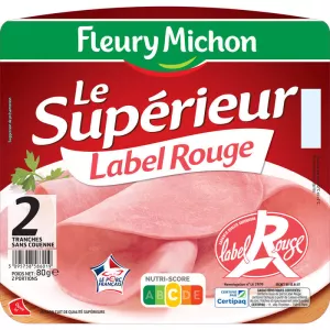 2t Jambon Label Rouge S.c 80g