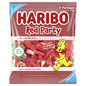 Bonbons Red Party goût fraise, sachet 200 g - HARIBO