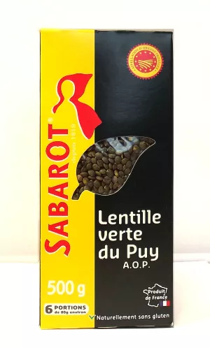 緑レンズ豆、500g - SABAROT