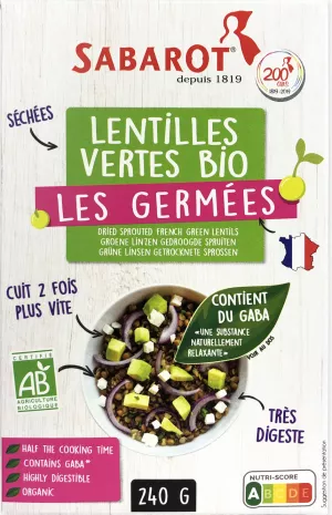 Lentille Vrt Germees Bio 160g