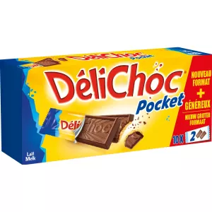 Biscuits au chocolat au lait 250g - DELICHOC