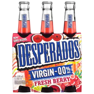 Bière aromatisé Framboise & Zestes de Citron Vert Sans Alcool,3x33cl - DESPERADOS