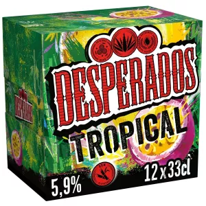 朗姆酒、百香果和酸橙味啤酒 12x33cl - Desperados Tropical