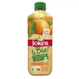 Jus d'orange bio sans pulpe sans sucres ajoutés 1 L - JOKER
