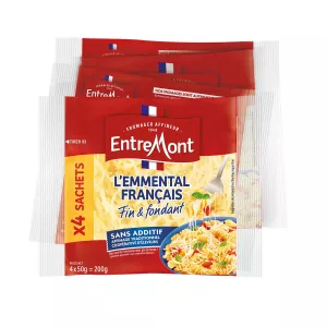 Fromage Râpé Emmental 4x50g - Entremont