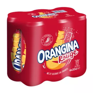 Soda Orangina Rouge orange sanguine 6 x 33 cl - ORANGINA