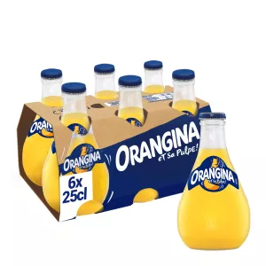 Soda à l'Orange et sa Pulpe Verre Perdue 6x25cl - ORANGINA