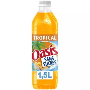 Kinywaji cha Tropical Sugar Free Fruit 1.5l -oasis - OASIS