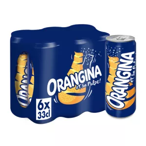 Soda à l'Orange et sa Pulpe 6x33cl - ORANGINA