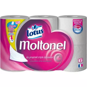 Papel higiénico moltonel x6 - LOTUS