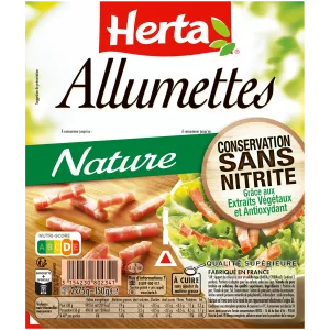 Allumettes Nature Conservation Sans Nitrite, 75g - HERTA