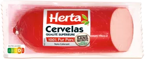 Cervelas Saucissons de Porc Conservation sans Nitrite, 400g - HERTA