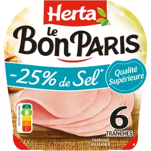 Ham chumvi imepunguzwa, 210g - HERTA
