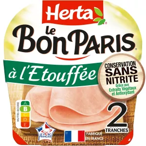 Jambon à l'etouffé Conservation Sans Nitrite, 70g - HERTA
