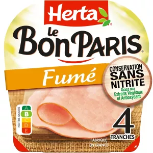 Jambon Fumé Conservation Sans Nitrite, 140g - HERTA