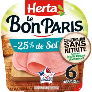 Ham muối giảm mà không cần nitrite, 210g - HERTA