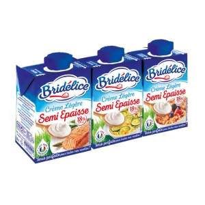 Créme légére semi epaisse 18%mg - BRIDÉLICE