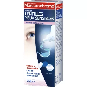 Sensitive Eye Lens Solution 350ml - Mercurochrome