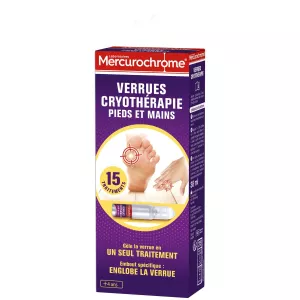 Cryotherapy warts miguu na mikono - MERCUROCHROME