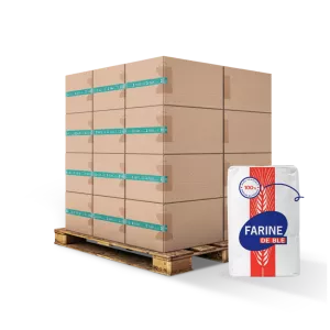 Farine Sachet T55 Tricolore 1kg - Grands Moulin De Paris