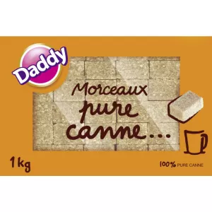 Sucre Morceau N*4 Pure Canne 1kg - DADDY
