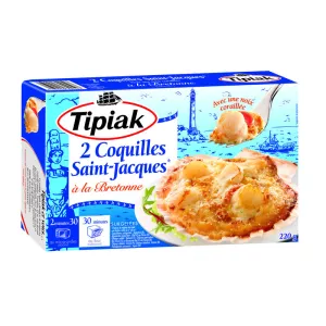ब्रेटन-शैली स्कैलप्प्स x2 220 ग्राम - TIPIAK