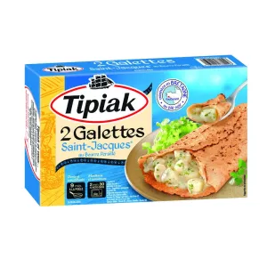 अजमोद मक्खन 2x125 ग्राम के साथ स्कैलप पैनकेक - TIPIAK