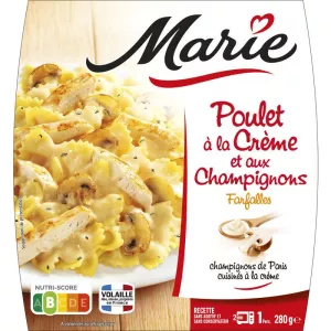 Poulet à la créme et aux champignons 280g - MARIE