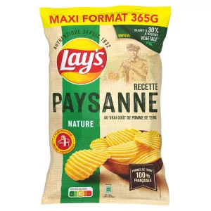 Chips Lays Paysanne Nat 365g