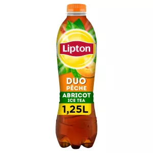 Thé glacé Duo pêche-abricot, bouteille 1,25 L - LIPTON