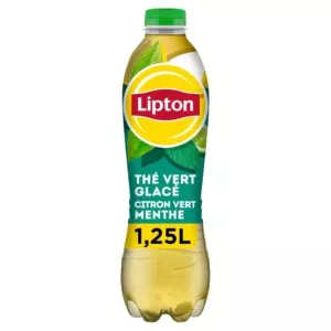 Boisson Au Thé Vert Glacé Saveur Citron Vert Menthe 1,25cl - Lipton