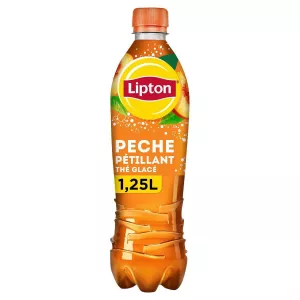 Boisson au thé glacé pétillant saveur Pêche 1,25L - LIPTON