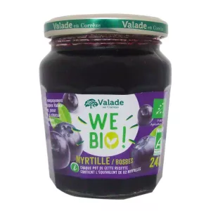 préparation aux myrtilles bio 240g - VALADE