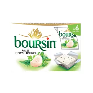 Fromage Ail & Faini Herbes sehemu 6 96g - BOURSIN