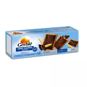 Biscuit Fondant Chocolat Noir Sans Sucres Ajoutés 126g - Gerble