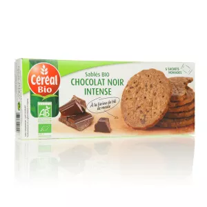 Zandkoekjes van biologische pure chocolade 132g - CEREAL Bio