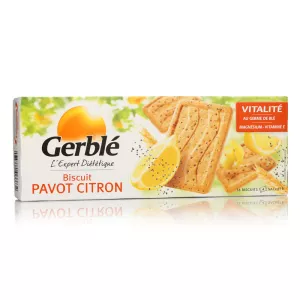 Biscuit pavot/citron 200g - GERBLE