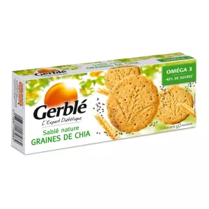Biscuit Sablé Graines De Chia 132g - Gerble